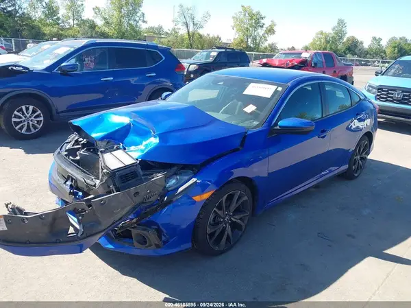 19XFC2F88LE029378 — 2020 Honda Civic, фото 2 с аукциона IAAI 13.10.2026, Передняя часть