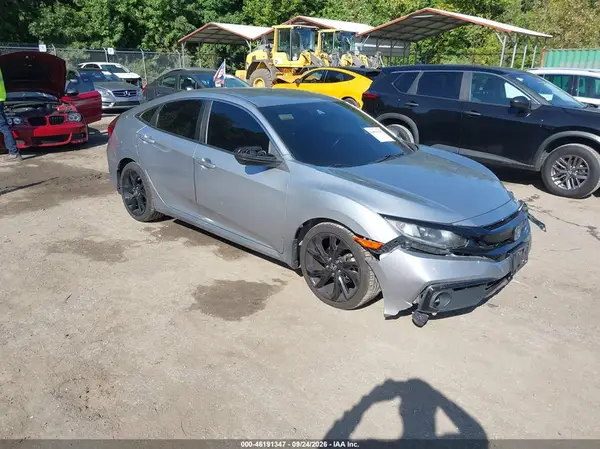 2HGFC2F85LH557725 — 2020 Honda Civic, Передняя часть слева (Left Front), фото до ремонта