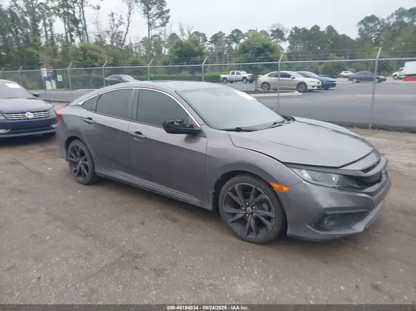 19XFC2F8XLE012811 — 2020 Honda Civic, Передняя часть слева (Left Front), фото до ремонта