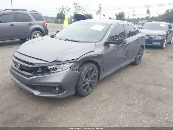 19XFC2F8XLE012811 — 2020 Honda Civic, фото 2 с аукциона IAAI, Передняя часть слева