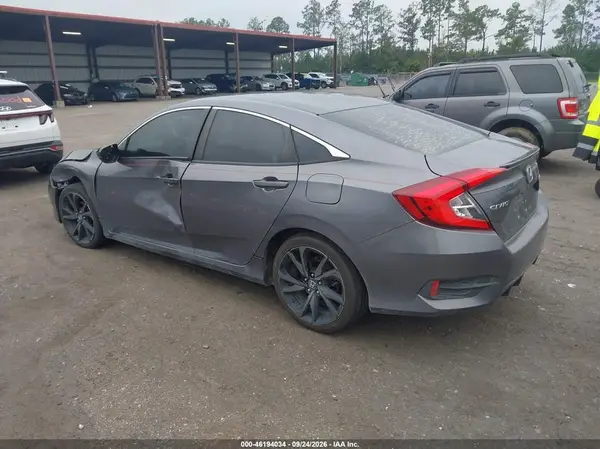 19XFC2F8XLE012811 — 2020 Honda Civic, фото 3 с аукциона IAAI, Передняя часть слева