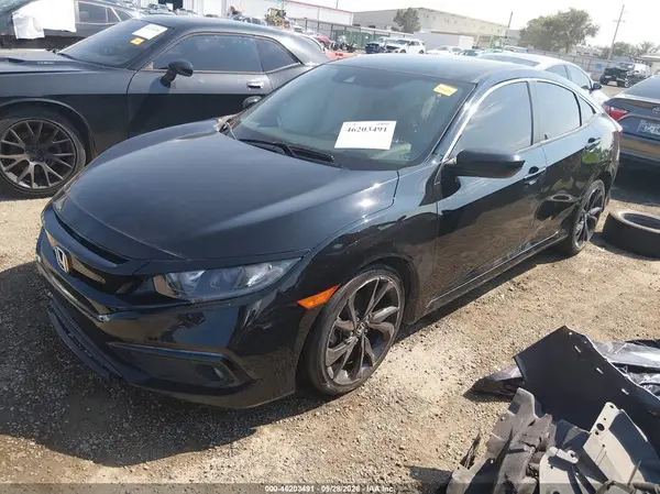 19XFC2F80LE214282 — 2020 Honda Civic, фото 2 с аукциона IAAI, Передняя часть справа