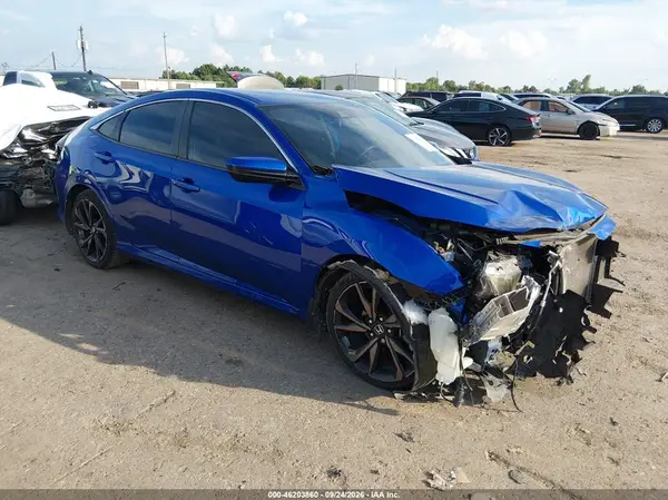 19XFC2F83LE020863 — 2020 Honda Civic, Передняя часть (Front End), фото до ремонта