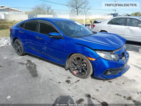 2020 Honda Civic Sport VIN 19XFC2F86LE007976 фото 2