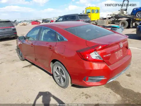 2020 Honda Civic Lx VIN 19XFC2F66LE204581 фото 4