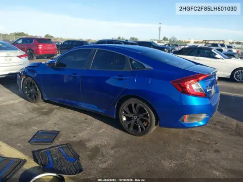 2020 Honda Civic Sport VIN 2HGFC2F85LH601030 фото 3