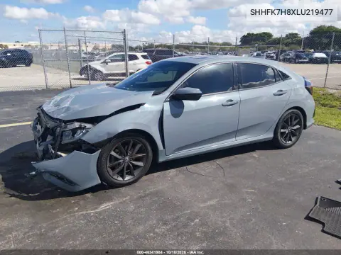 2020 Honda Civic Ex-L VIN SHHFK7H8XLU219477 фото 2