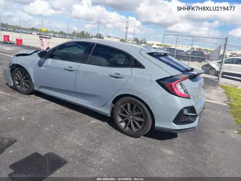 2020 Honda Civic Ex-L VIN SHHFK7H8XLU219477 фото 3