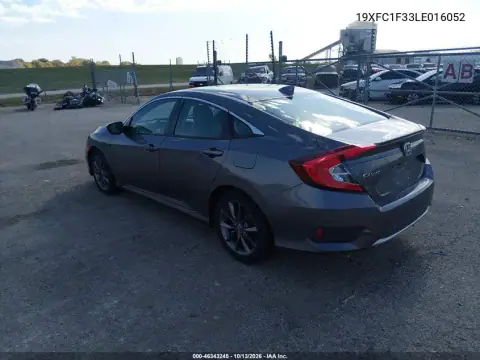 2020 Honda Civic Ex VIN 19XFC1F33LE016052 фото 4