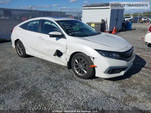 2HGFC2F78MH009419 — 2021 Honda Civic, Правая сторона, фото до ремонта