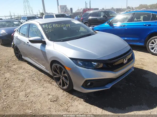 19XFC2F89ME001025 — 2021 Honda Civic, Передняя часть справа (Right Front), фото до ремонта