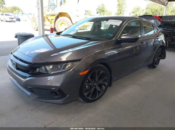 2HGFC2F84MH503592 — 2021 Honda Civic, фото 2 с аукциона IAAI, Задняя часть