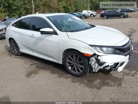 2021 Honda Civic Ex VIN 19XFC1F36ME206400 фото 2