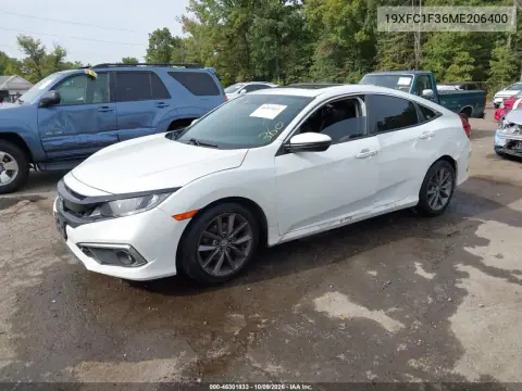 2021 Honda Civic Ex VIN 19XFC1F36ME206400 фото 3