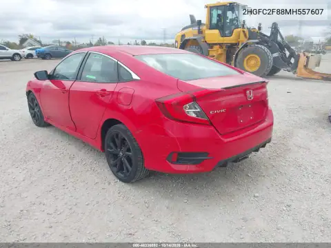 2HGFC2F88MH557607 — 2021 Honda Civic, фото 4 с аукциона IAAI, Не указано