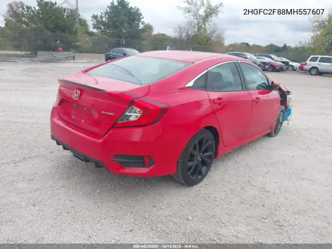 2HGFC2F88MH557607 — 2021 Honda Civic, фото 5 с аукциона IAAI, Не указано