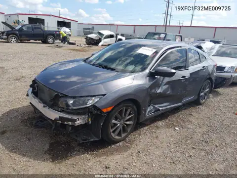 2021 Honda Civic Ex VIN 19XFC1F32ME009725 фото 3