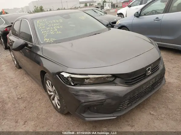 2HGFE2F2XNH103544 — 2022 Honda Civic, Угон (Theft), фото до ремонта