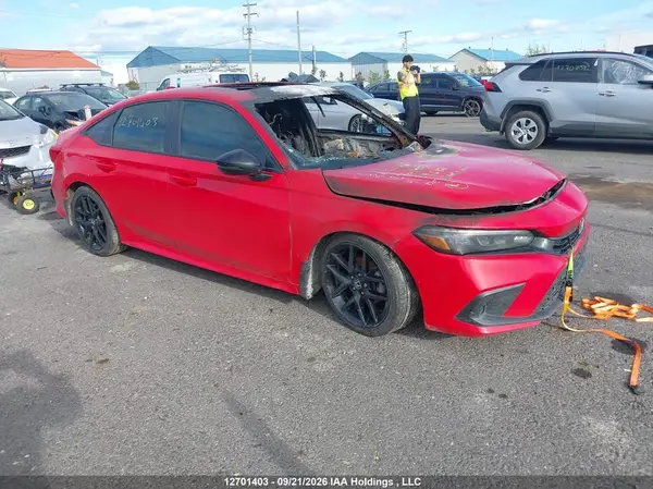 2HGFE2F55NH129687 — 2022 Honda Civic, Салон (Interior Fire), фото до ремонта
