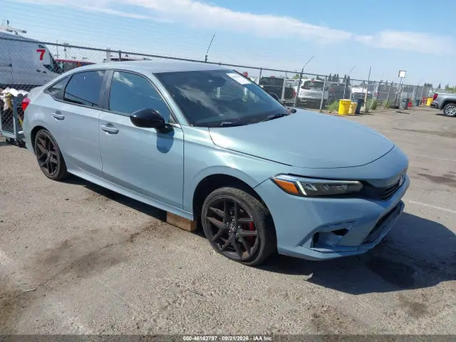 2HGFE2F5XNH557724 — 2022 Honda Civic, Передняя часть (Front End), фото до ремонта
