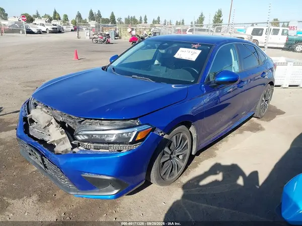 2HGFE1F78NH322637 — 2022 Honda Civic, фото 2 с аукциона IAAI, Передняя часть
