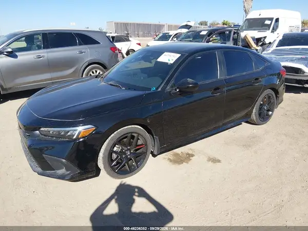 2HGFE2F55NH501075 — 2022 Honda Civic, фото 2 с аукциона IAAI, Передняя часть