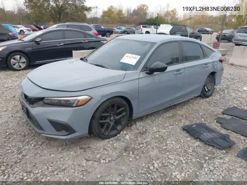19XFL2H83NE008230 — 2022 Honda Civic, фото 3 с аукциона IAAI, Боковая часть