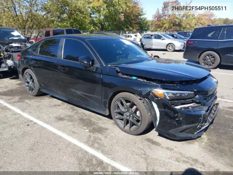 2023 Honda Civic Sport VIN 2HGFE2F54PH505511 фото 2