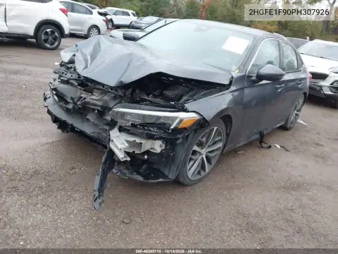 2HGFE1F90PH307926 — 2023 Honda Civic, фото 2 с аукциона IAAI, Передняя часть