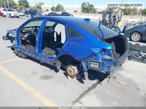 2024 Honda Civic Si Sedan VIN 2HGFE1E55RH473599 фото 3