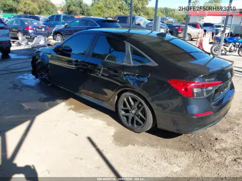 2024 Honda Civic Sport VIN 2HGFE2F50RH593010 фото 4