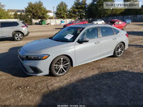 2024 Honda Civic Touring VIN 2HGFE1F97RH306503 фото 3