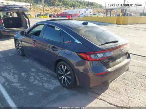 2024 Honda Civic Ex-L VIN 19XFL1H70RE017944 фото 3
