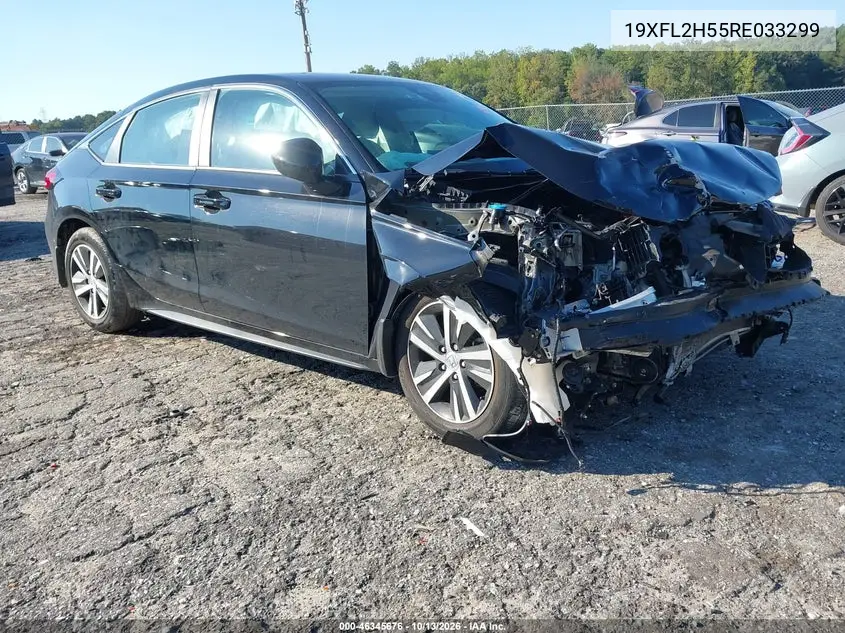 19XFL2H55RE033299 Honda Civic 2024 — повреждение Передняя часть, фото до ремонта