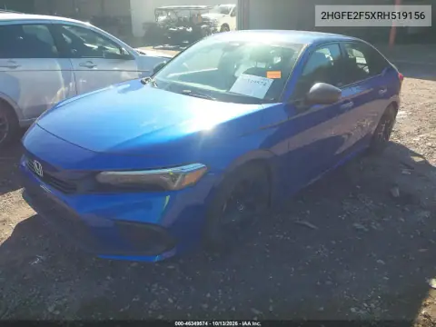 2HGFE2F5XRH519156 — 2024 Honda Civic, фото 3 с аукциона IAAI, Правый бок