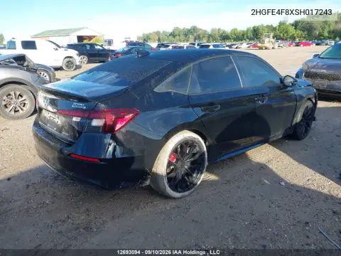 2025 Honda Civic Sport Hybrid/Sport Touring Hybrid VIN 2HGFE4F8XSH017243 фото 4