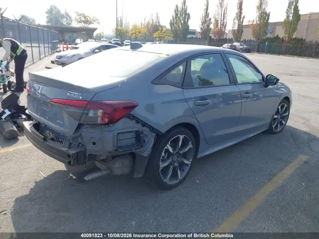 2HGFE4F80SH004811 — 2025 Honda Civic, фото 4 с аукциона IAAI 14.10.2026, Задняя часть