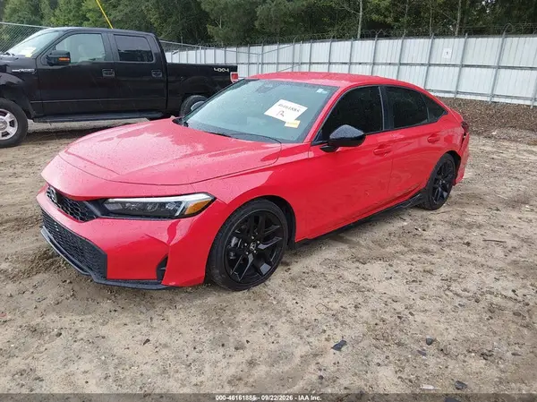 2HGFE2F56SH579408 — 2025 Honda Civic, фото 2 с аукциона IAAI, Задняя часть
