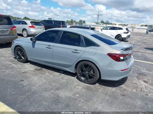 2HGFE1E57SH477496 — 2025 Honda Civic, фото 3 с аукциона IAAI, Передняя часть справа