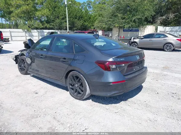 2HGFE2F55SH598712 — 2025 Honda Civic, фото 3 с аукциона IAAI 30.09.2026, Передняя часть слева