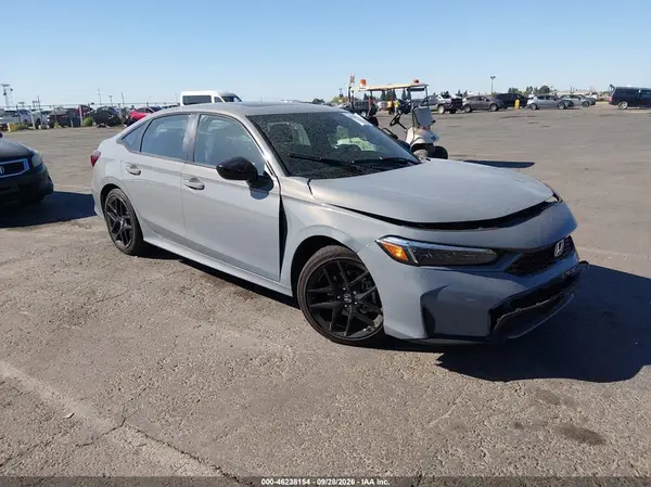 2HGFE4F87SH347339 — 2025 Honda Civic, Передняя часть (Front End), фото до ремонта
