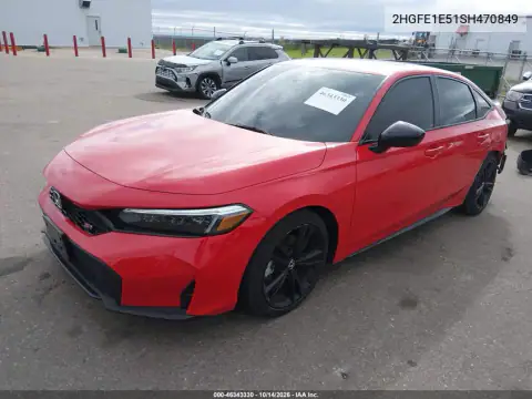 2HGFE1E51SH470849 — 2025 Honda Civic, фото 3 с аукциона IAAI, Левый бок