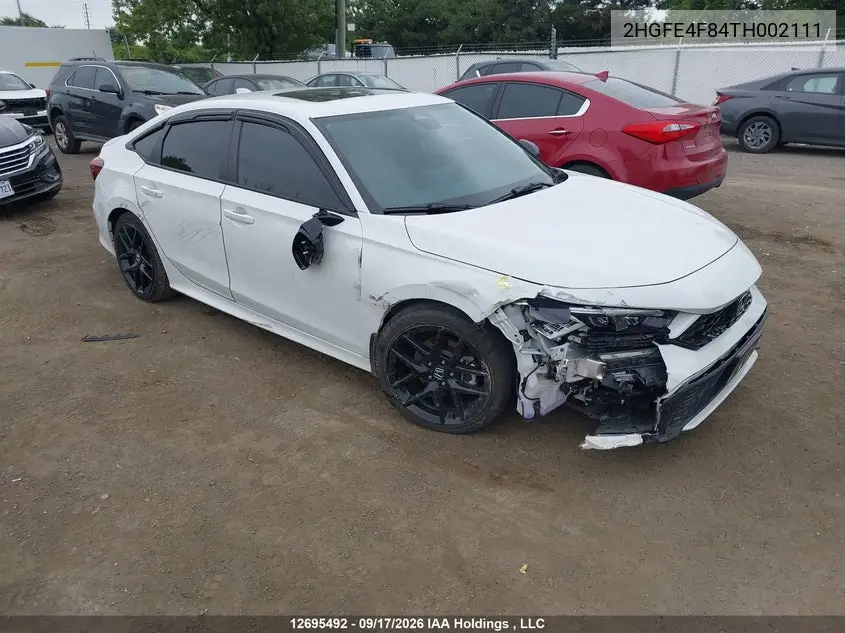 2026 Honda Civic VIN 2HGFE4F84TH002111 фото 2