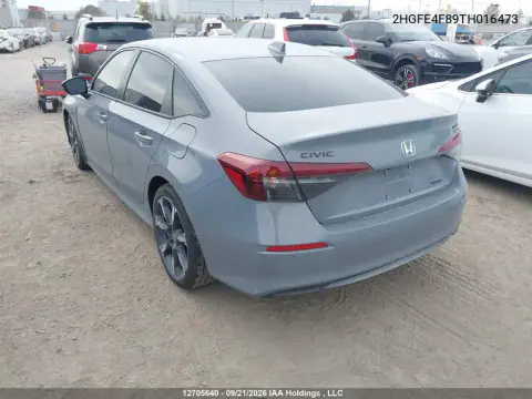 2026 Honda Civic VIN 2HGFE4F89TH016473 фото 3