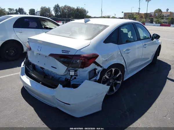 2HGFE4F88TH360764 — 2026 Honda Civic, фото 4 с аукциона IAAI, Задняя часть справа
