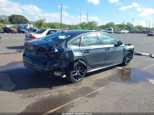 2HGFE2F53TH552684 — 2026 Honda Civic, фото 4 с аукциона IAAI, Задняя часть справа