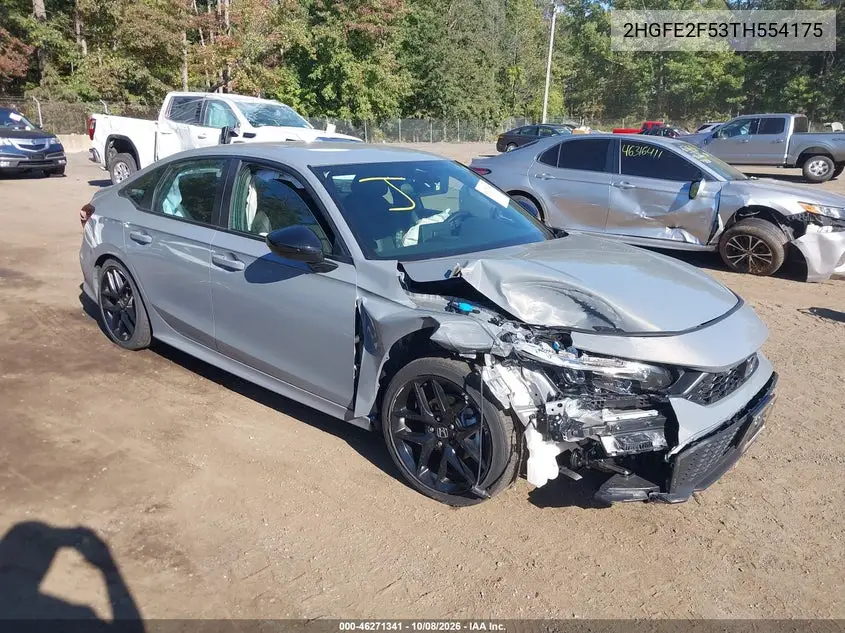 2026 Honda Civic Sport VIN 2HGFE2F53TH554175 фото 1