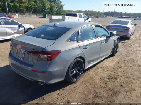 2026 Honda Civic Sport VIN 2HGFE2F53TH554175 фото 4