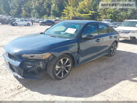 2026 Honda Civic Hybrid Sport/Sport Touring VIN 2HGFE4F87TH334947 фото 2