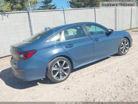 2026 Honda Civic Hybrid Sport/Sport Touring VIN 2HGFE4F87TH334947 фото 4